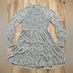 Storia Blue Floral Long Sleeve Dress